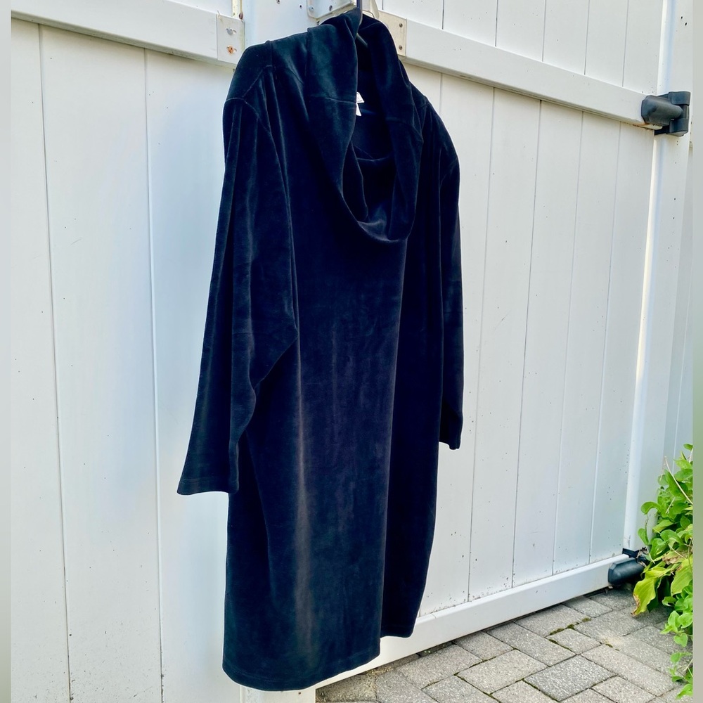 Plus 1X Velvet, Cowl Neck, August Max Dress, Long sleeves - Picture 8 of 8